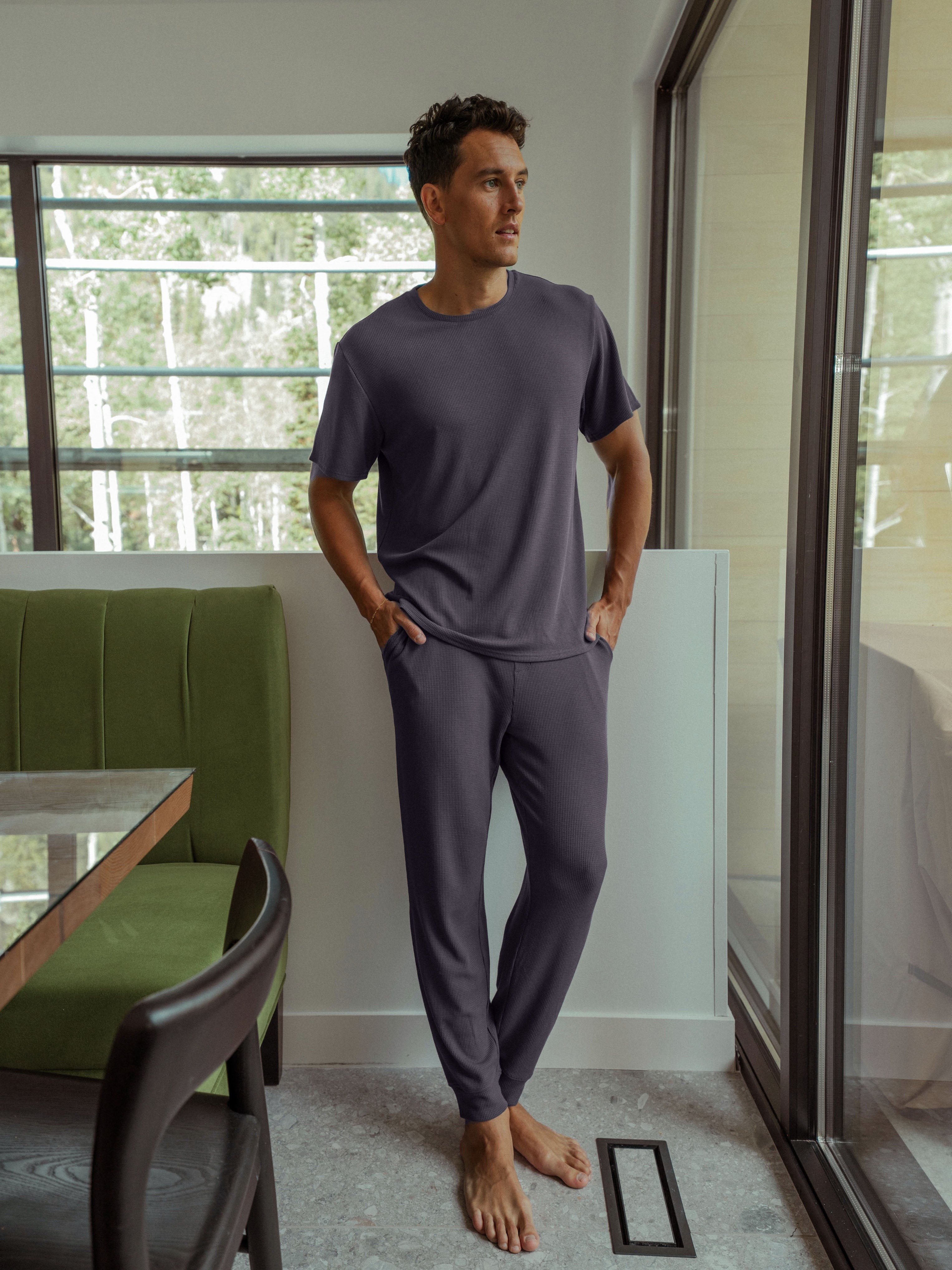 Men's Bamboo Waffle Knit Pant - Last Chance