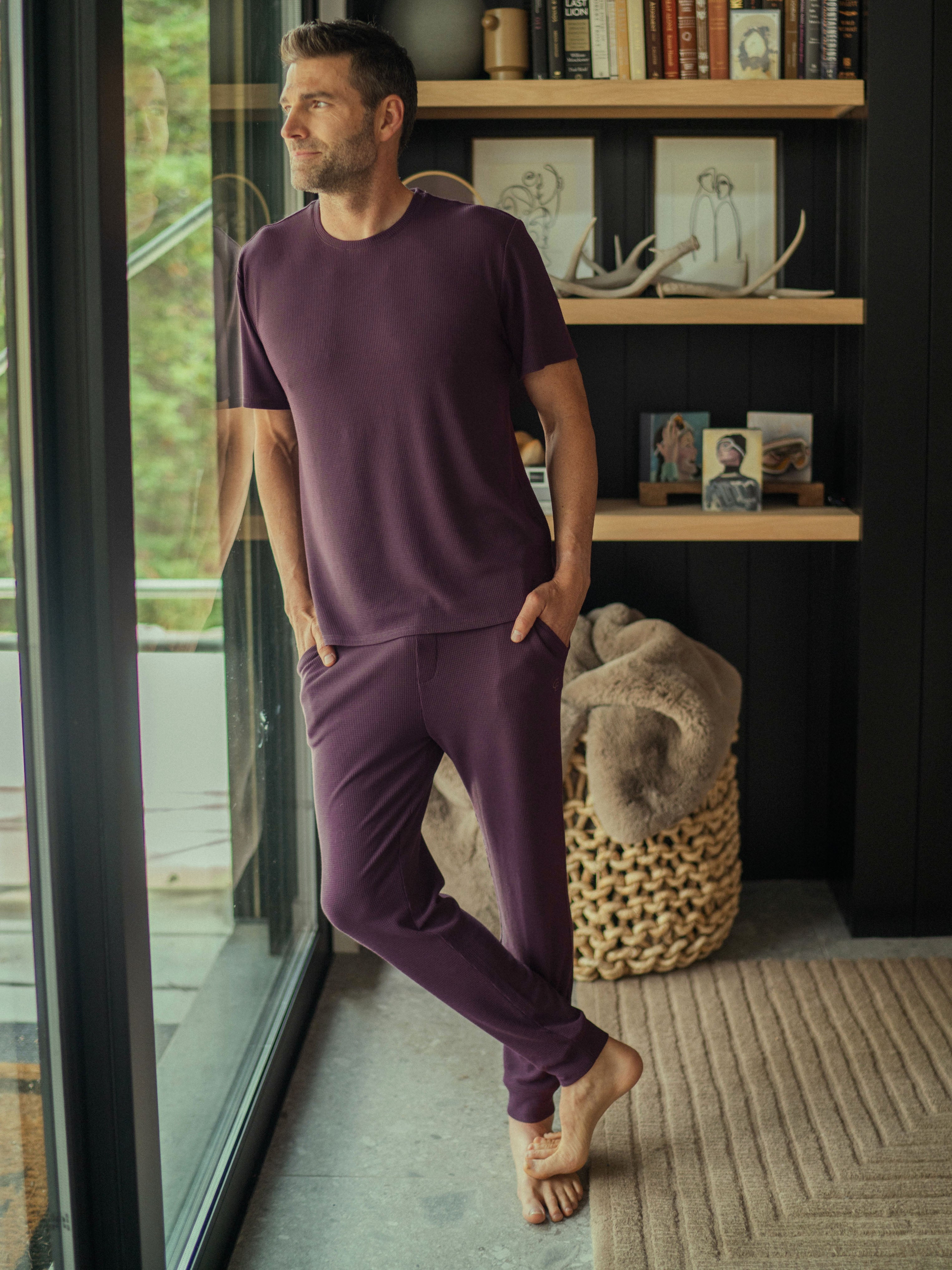 Men's Bamboo Waffle Knit Pant - Last Chance