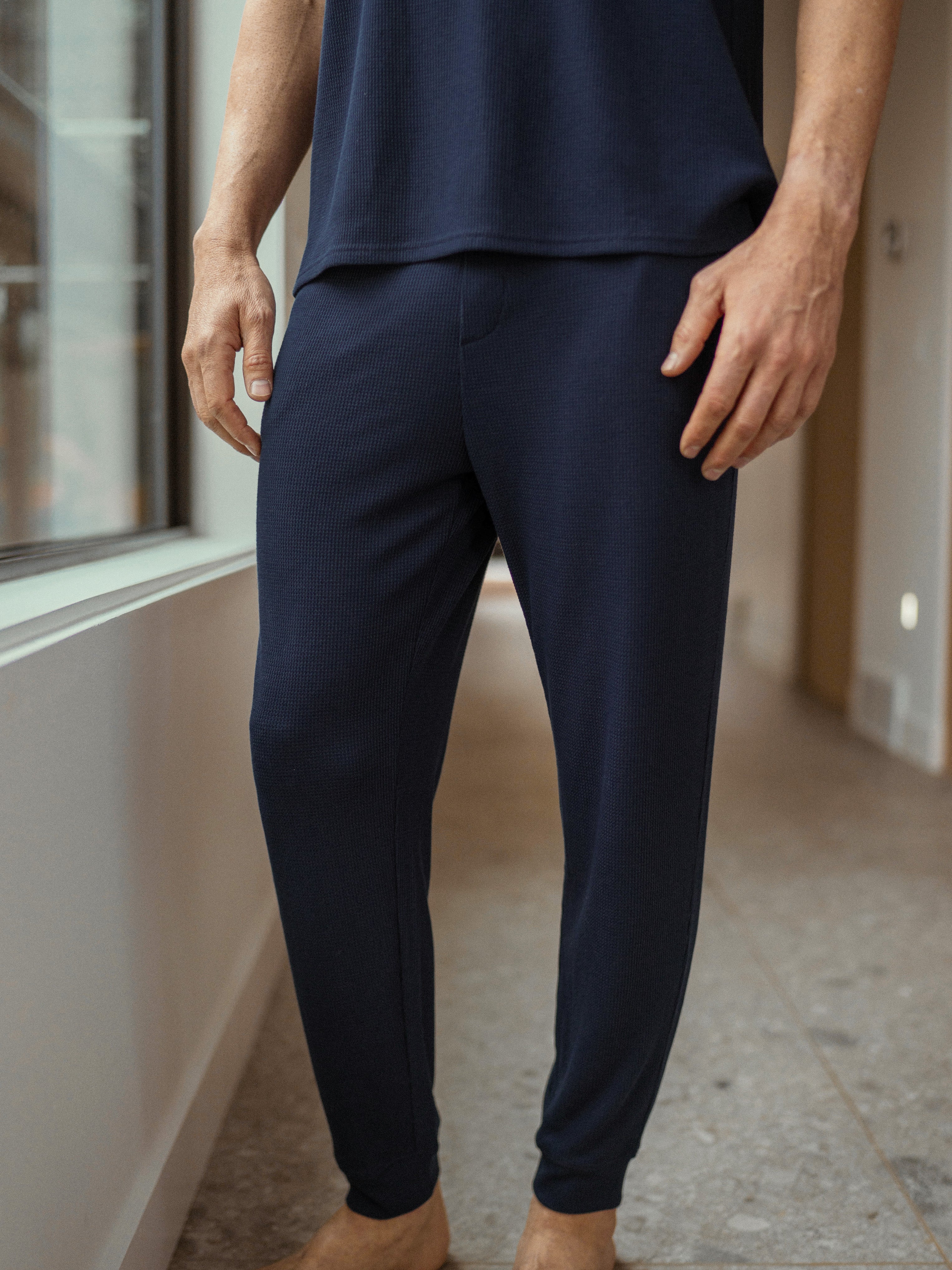 Men's Bamboo Waffle Knit Pant - Last Chance