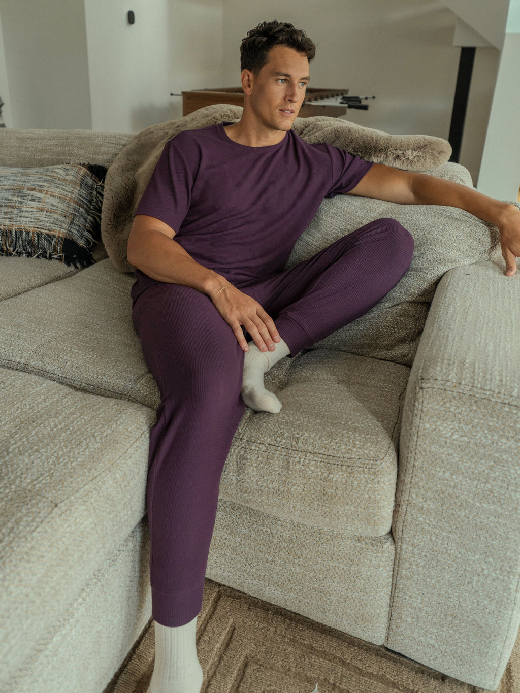 Men's Bamboo Waffle Knit Pant - Last Chance