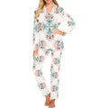 Square floral indian flower pattern Women's Long Pajama Set