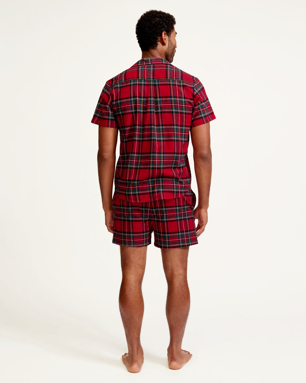 Men's Brushed Twill Short Set in Imperial Tartan